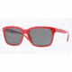 Burberry BE4150 Sunglasses 342187-58 - Top Transparent/red Frame, Gray Lenses