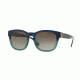 Burberry BE4258F Sunglasses 36778E-56 - Blue Havana/green Frame, Green Gradient Lenses