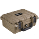 Bushnell Compact 13.37in Waterproof Gear Hard Case w/ Foam, Tan, Standard, BN00001-TAN