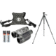 Bushnell Night Vision 2.5x42 Binocular Deluxe Kit w/ 2PK AA Batteries, Deluxe Harness, and 61in Advanced Tripod