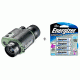 Bushnell Night Watch 2x24 IR Illuminator Night Vision Monocular, Green/Black 260224 w/ Energizer E2 Performance Lithium AA Batteries, 4-pack L91BP-4