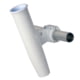 C.E. Smith Aluminum Horizontal Clamp-On Rod Holder 1.66in OD - White Powder Coated w/Sleeve, 53721
