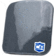 Caliber Armor AR550 III+ Steel Body Armor Side Plates, Single Plate, Spall Coating, Caliber Gray, 6'' X 6'', 19-AR550-66-SPC