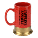 Caliber Gourmet Caffeine Assault Mug 12 Gauge, Red and Gold