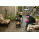 Camp Chef Redwood Propane Fire Pit, Black/Silver GCLOGD