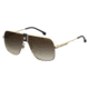 Carrera 1018/S Sunglasses CA1018S-0J5G-HA-6311 - Gold Frame, Brown Gradient Lenses, Lens Diameter 63mm, Distance Between Lenses 11mm