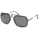 Carrera 1027/S Sunglasses, Black Dark Ruthenium Frame, Grey Lens, 716736230795