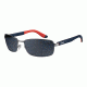 Carrera 8004/S Sunglasses CA8004S-00RR-TD-6218 - Dark Ruthenium Frame, Gray Polarized Lenses, Lens Diameter 62mm, Distance Between Lenses 18mm