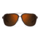 Carrera 97/S Sunglasses CA97S-099B-LC-5716 - Brown Gold Frame, Violet Lenses, Distance Between Lenses 16mm