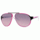 Carrera Forever Mine/S Sunglasses FOREVES-0KLU-FF-6212 - Crystal Fluorescent Fuchsia Wh Frame, Gray Fuschia Lenses, Lens Diameter 62mm, Distance Between Lenses 12mm