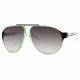 Carrera Forever Mine/S Sunglasses FOREVES-0KZX-9L-6212 - Crystal Fluorescent Green Whit Frame, Gray Gradient Lenses, Lens Diameter 62mm, Distance Between Lenses 12mm