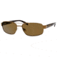 Carrera Game Plan/S Sunglasses GAMEPS-6ZMP-VW-5817 - Shiny Bronze Frame, Dark Brown Polarized Lenses, Lens Diameter 58mm, Distance Between Lenses 17mm