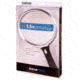 Carson LED Lighted Oversized Handheld Magnifier, 1.5x Power, 5in, Black/Silver, Small, SV-55GL