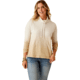 Carve Designs Bodie Funnel Neck - Womens, Lt. Khaki Ombre, Large, TKRB76-244-LG