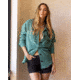 Carve Designs Hudson Stretch Cord Shacket - Womens, Forest, Extra Small, JCSK99-326-XS