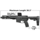 Case Club AR15 Pistol/SBR Carry Case, Black, Small, CC6506FLAR15