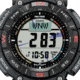 Casio Outdoor Casio Pro Trek Solar Watch Triple Sensor Watching Featuring an Altimeter, Barometer, Digital Compass, Thermometer and 100M WR - Mens, Black, One Size, PRG340-1