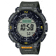 Casio Outdoor Casio Pro Trek Solar Watch Triple Sensor Watching Featuring an Altimeter, Barometer, Digital Compass, Thermometer and 100M WR - Mens, Green, One Size, PRG340-3
