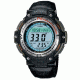Casio Outdoor TWIN SENSOR-COMPASS/THERM-200M Water Resistant, Black/Green SGW100B-3V
