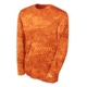 Champion Mens Essential Double Dry Long Sleeve T-Shirt, Safety Orange Camo, Large CW26 L C2