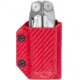 Clip &amp; Carry Kydex Sheath for the Leatherman Wave / Wave+, Carbon Fiber Red, LWAVE-CF-RED