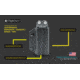 Clip &amp; Carry Kydex Sheath for the Leatherman Wingman, Sidekick, Rebar &amp; Rav, Black, LWING-BLK