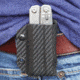 Clip &amp; Carry Kydex Sheath for the Leatherman Wingman, Sidekick, Rebar &amp; Rav, Carbon Fiber Black, LWING-CF-BLK