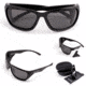 Cold Steel Battle Shades Mark III Sunglasses, Black Matte Frame, Gray Polarized Lens, CS-EW31MP