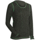 Coldpruf  Pro-t Wmns Top Blk Sm 51A SM BLK/GRN