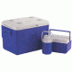 Coleman 3 Piece Cooler Combo, 36  Quart Cooler, 5  Quart Cooler, .3 Gal Jug, Blue 6281A758G