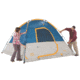 Coleman Flatiron 4-Person Instant Dome Tent W/ Integrated Rainfly, Blue / Gray, 8 x 7 ft 2000024693