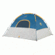 Coleman Flatiron 6-Person Instant Dome Tent W/ Integrated Rainfly, Blue / Gray, 9 x 10 ft 2000024694