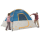 Coleman Flatiron 6-Person Instant Dome Tent W/ Integrated Rainfly, Blue / Gray, 9 x 10 ft 2000024694