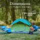 Coleman Sundome Camping Tent - 2 Person, Spruce Green, CM1010110019-9