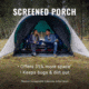 Coleman Tent 4 Person Screened Cabin Evergreen, 2000035607
