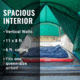 Coleman Tent 4 Person Screened Cabin Evergreen, 2000035607