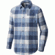 Columbia Boulder Ridge Long Sleeve Flannel Shirt - Men's-Dark Mirage Check-Medium