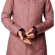 Columbia Heavenly Long Hooded Jacket - Womens, Fig, S, 1738161-609-S