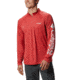 Columbia Terminal Tackle 1/4 Zip Jacket - Mens, Sunset Red, White, Small, 175682-683-S