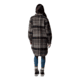Columbia Wildest Venture Long Fleece Coat - Womens, Black Vagabond Plaid, Extra Small, 2136171-010-XS