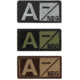 Condor Outdoor Blood Type Patch 6 Pcs/Pack, Aneg, Foliage/Black, 229A-007