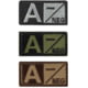 Condor Outdoor Blood Type Patch 6 Pcs/Pack, Aneg, Foliage/Black, 229A-007