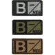 Condor Outdoor Blood Type Patch 6 Pcs/Pack, Bneg, Coyote Tan, 229B-003