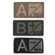 Condor Outdoor Blood Type Patch 6 Pcs/Pack, Opos, Coyote Brown, 229O+498
