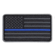 Condor Outdoor PVC Mini US Flag Patch, 6 pcs/pack, Blue Line, 181014-006