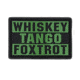 Condor Outdoor Whiskey Foxtrot PVC Patch 6Pcs/Pack, Olive Drab, 181007-001