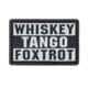 Condor Outdoor Whiskey Foxtrot PVC Patch 6Pcs/Pack, Graphite, 181007-018