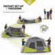 Core Equipment 6 Person Instant Cabin Tent, Green/Grey, 40161