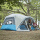Core Equipment Lighted 10 Person Instant Cabin Tent w/Screen Room, Green/Gray, 14 x 14.5 ft, 40063