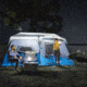 Core Equipment Lighted 9 Person Instant Cabin Tent, Blue, 14 x 9 ft, 40062